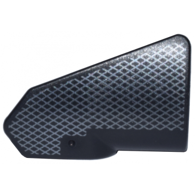 black technic panel fairing 8 very small smooth short side b with silver lattice grid pattern