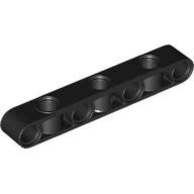 black technic liftarm modified perpendicular holes thick 1 x 7