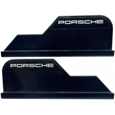 black tail 8 x 1 with white porsche pattern on both sides stickers - set 76916