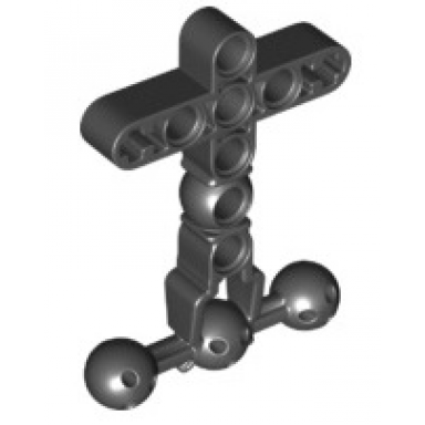 black large figure torso skeletal with t-shaped liftarm and 3 ball joint