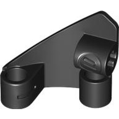 black technic panel curved 10 3 x 3 tapered right
