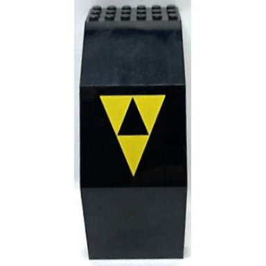black panel 10 x 6 x 11 with blacktron i logo pattern