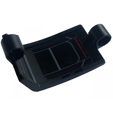 black technic panel curved 3 x 5 x 3 with seat cushions red rubicon and stitching on inside pattern stickers - set 42122