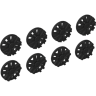 wheel cover 10 spoke spokes in pairs and 10 spoke y shape for wheel 18976 8 in bag - 4 of each multipack