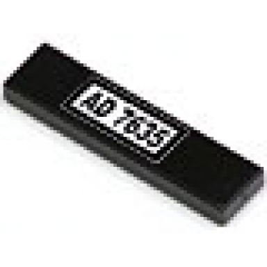 black tile 1 x 4 with ad 7635 pattern sticker - set 7635