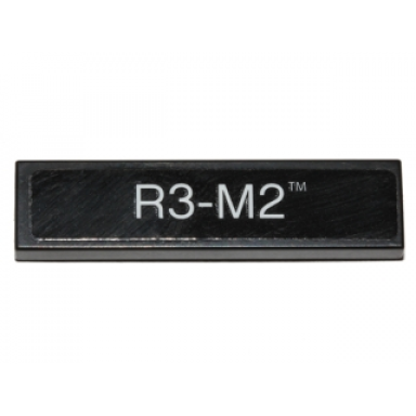 black tile 1 x 4 with r3-m2 pattern sticker - set 40268