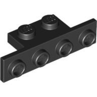 black bracket 1 x 2 - 1 x 4