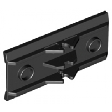 black vehicle spoiler plow blade 6 x 3 with hinge