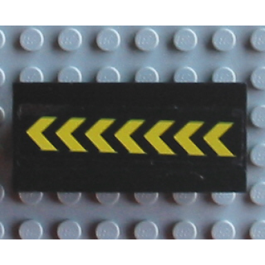 black vehicle spoiler plow blade 6 x 3 with hinge with 7 yellow chevrons pattern sticker - set 6573