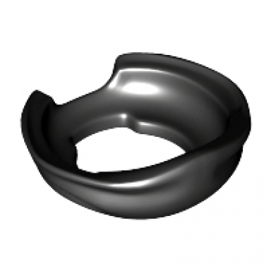 minifigure ninja face scarf with notch in back