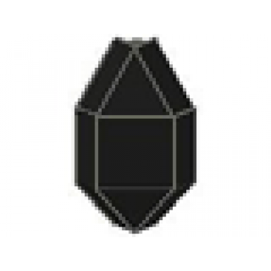 black panel 3 x 3 x 6 corner convex