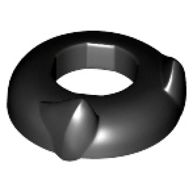 black minifigure headgear head top with ears