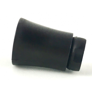 black plant tree palm trunk - short connector axle hole with 2 inside prongs