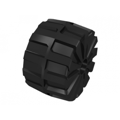black wheel hard plastic giant 71mm d x 47mm