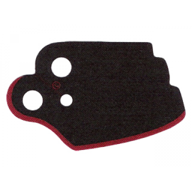 black minifigure cape cloth diagonally scalloped with red edge pattern sw captain phasma - traditional starched fabric
