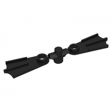 black minifigure footgear flippers 2 on sprue