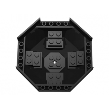 cockpit 10 x 10 x 4 octagonal with axle hole