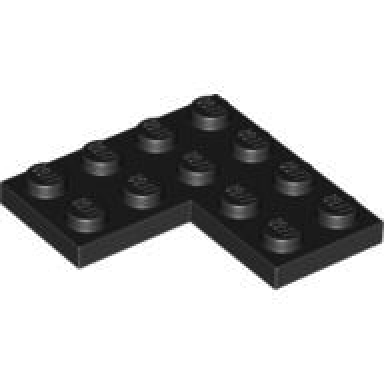 black plate 4 x 4 corner