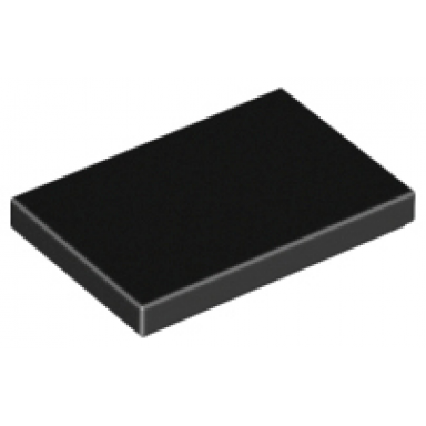 black tile 2 x 3