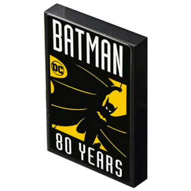 black tile 2 x 3 with batman dc 80 years pattern