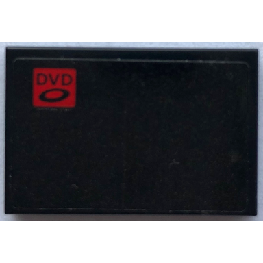 black tile 2 x 3 with dvd in red square pattern sticker - set 21336