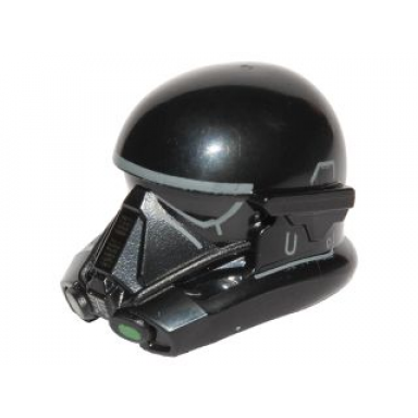 black minifigure headgear helmet sw imperial death trooper pattern