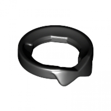 black minifigure neck collar
