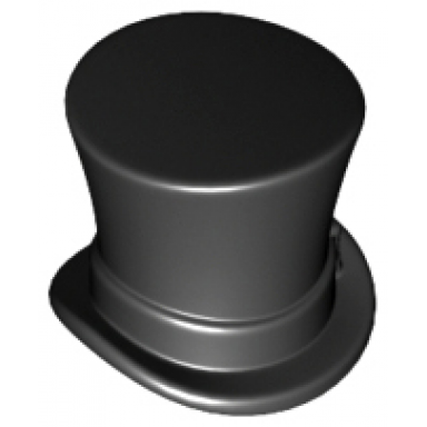 minifigure headgear hat top hat with ribbon