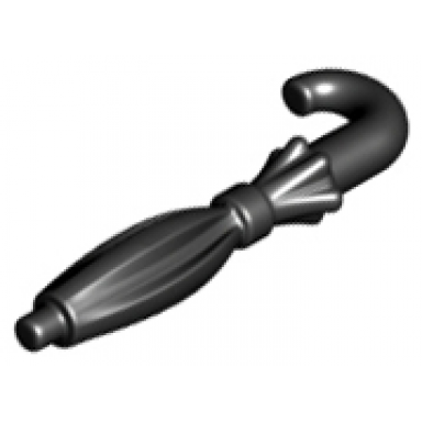 black minifigure utensil umbrella folded