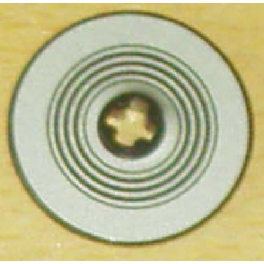 black technic disk 3 x 3 with black rings on silver background pattern sticker - set 8007
