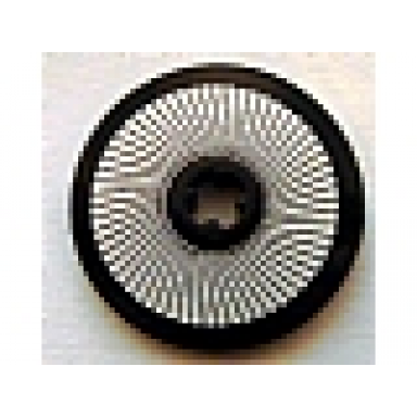 black technic disk 3 x 3 with black and silver mesh sharp lines pattern sticker - set 3677