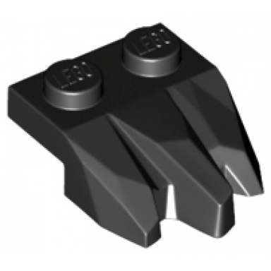 black plate modified 1 x 2 with 3 claws rock fingers