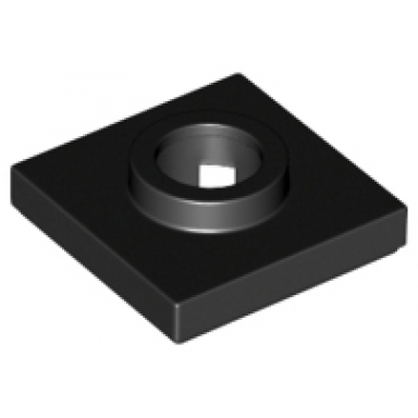black turntable 2 x 2 square base