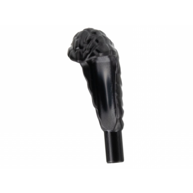 black minifigure hair navi very narrow with braids and bar at end