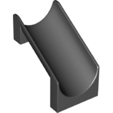 black slide playground 4 x 6 x 6 straight