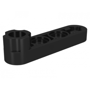 black technic liftarm modified stud connector thin 1 x 4