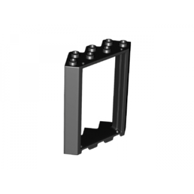 black door frame 4 x 4 x 6 corner