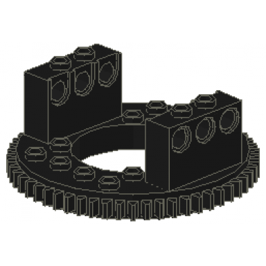 technic turntable 56 tooth extended arms top