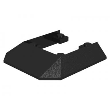 wedge 6 x 6 cutout train roof