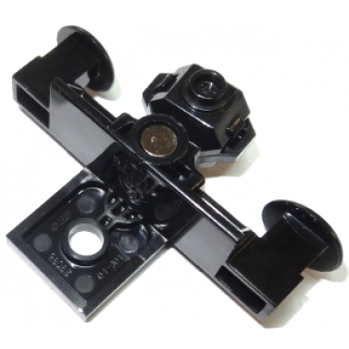 black train buffer beam with sealed magnets - type 3 flat closed bottom