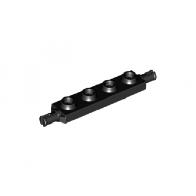black plate modified 1 x 4 with wheels holder