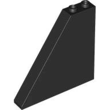 black slope 55 6 x 1 x 5 with bottom stud holders