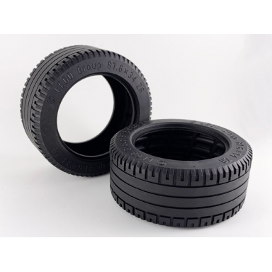 black tire 81.6 x 34 zr technic straight tread