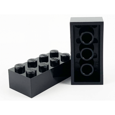 black brick 2 x 4 without cross supports