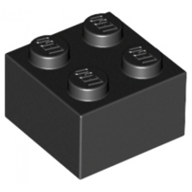 black brick 2 x 2