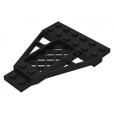 black wedge plate 8 x 6 x 2 3 with grille