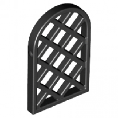 black pane for window 1 x 2 x 2 2 3 lattice diamond with rounded top