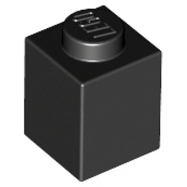 black brick 1 x 1