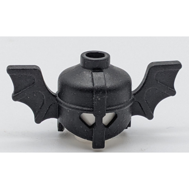 black minifigure headgear helmet with bat wings