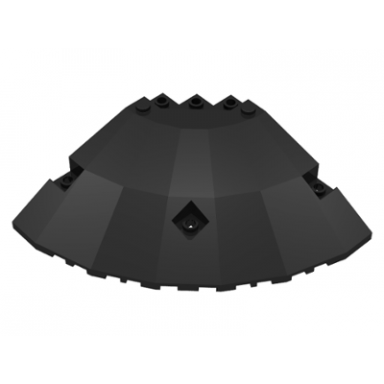 black panel 10 x 10 x 2 1 3 quarter saucer top
